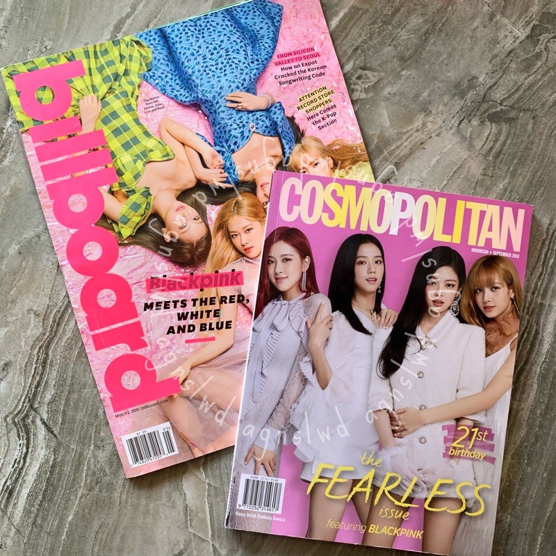 Jual Blackpink Majalah Billboard Cosmopolitan (Blackpink Jisoo Rose ...