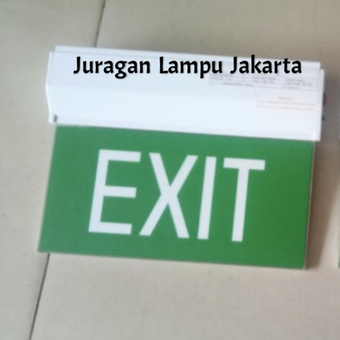 Jual Lampu Exit Emergency Vitalite Lampu Led Petunjuk Exit | Shopee ...