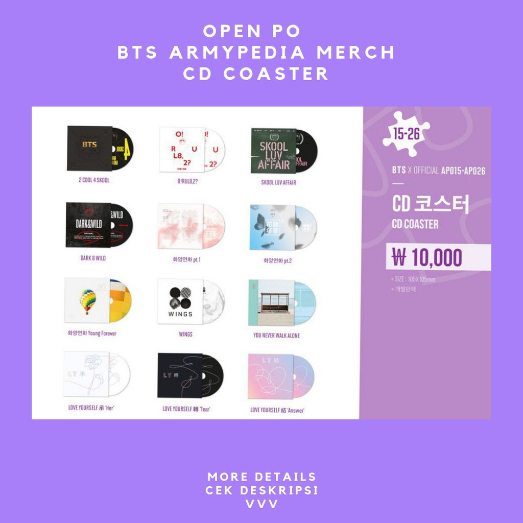BTS CD coaster