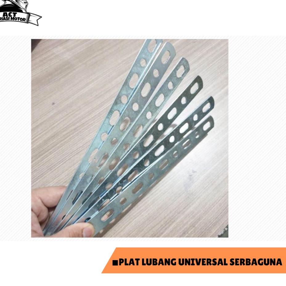 Jual Plat Lubang Tebal Serbaguna Breket Bolong Besi Universal Multifungsi Ketebalan Bahan 2 Mm ル 1182