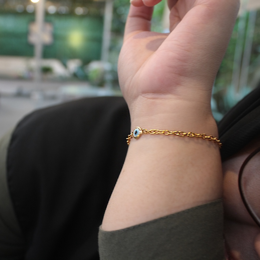 Jual Gelang Tangan Rantai Wanita Mata Etnik Simple Minimalist Manik ...