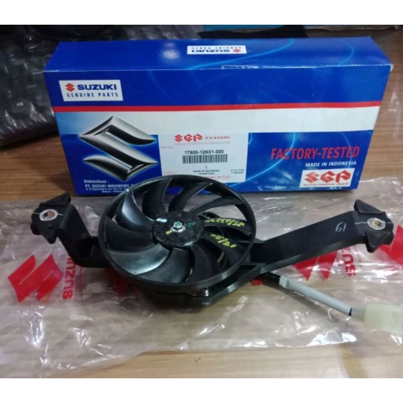 Jual BLOWER DINAMO KIPAS RADIATOR FAN GSX 150 SATRIA FU FI INJEKSI ORIGINAL ASLI 1780012K01000