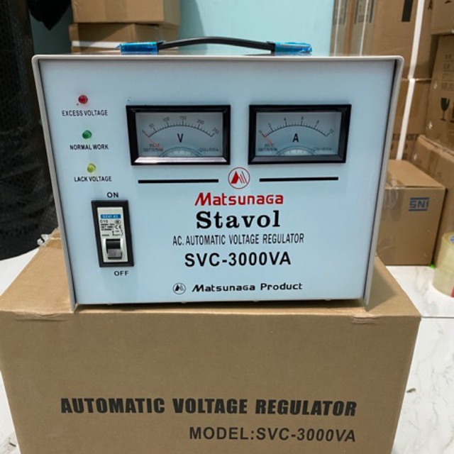 Jual Stabilizer Matsunaga 3000w Stavol SCV 3000N 3000 watt SVC3000VA