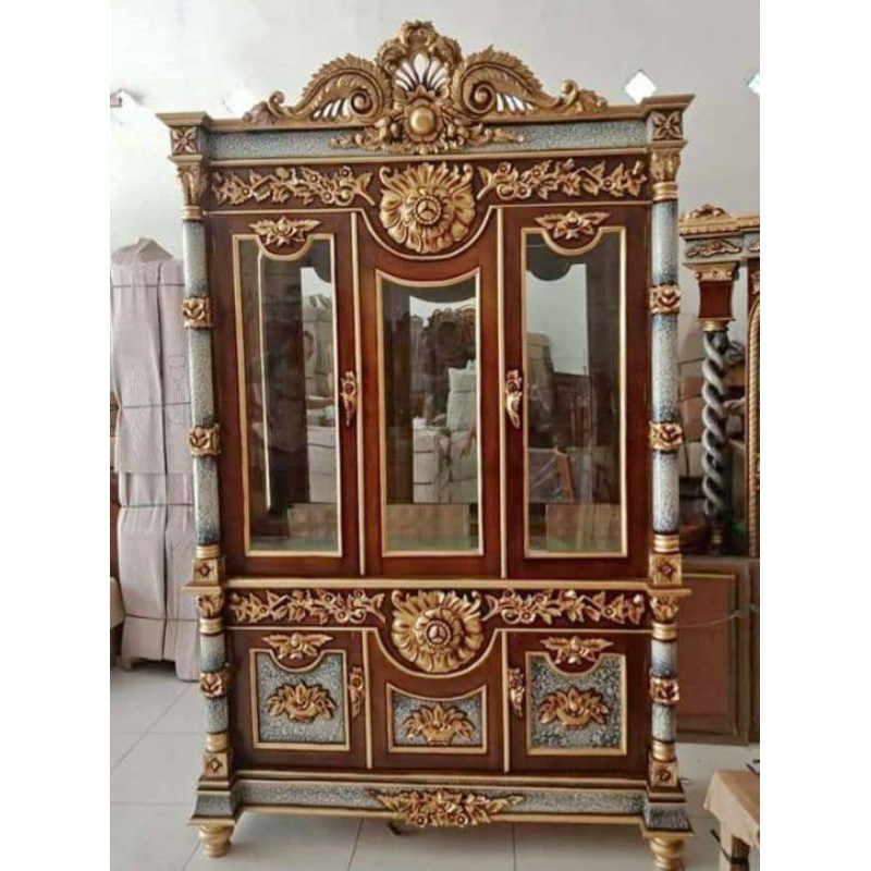 Jual lemari hias bulan kayu jati Shopee Indonesia