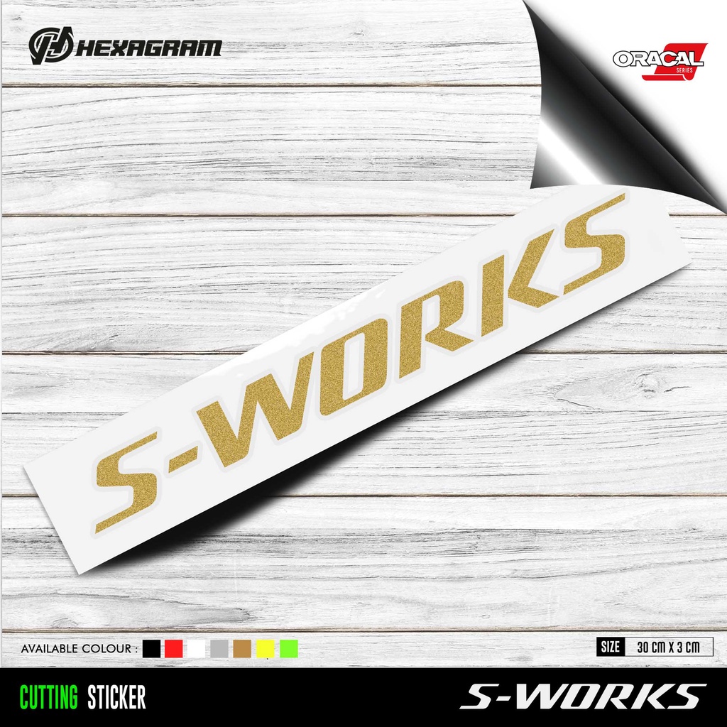 Jual Cutting Sticker Frame Sepeda S-WORKS Logo Besar | Stiker Cutting ...