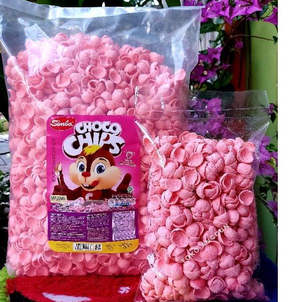 Jual SIMBA COCO CHIPS STRAWBERI 125 gram Coco krunch snack kiloan ...