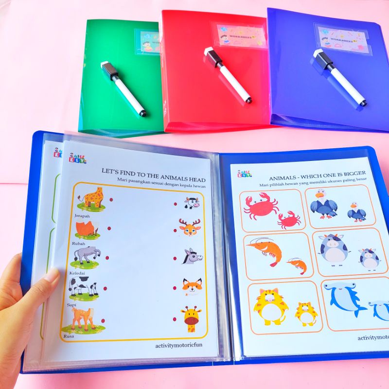 WORKSHEET ANAK BUKU AKTIFITAS ANAK PAUD/TK