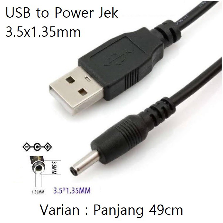 Usb Sang Usb Mm Jack Adapter Kabel USB To Power Supply Colokan Jek