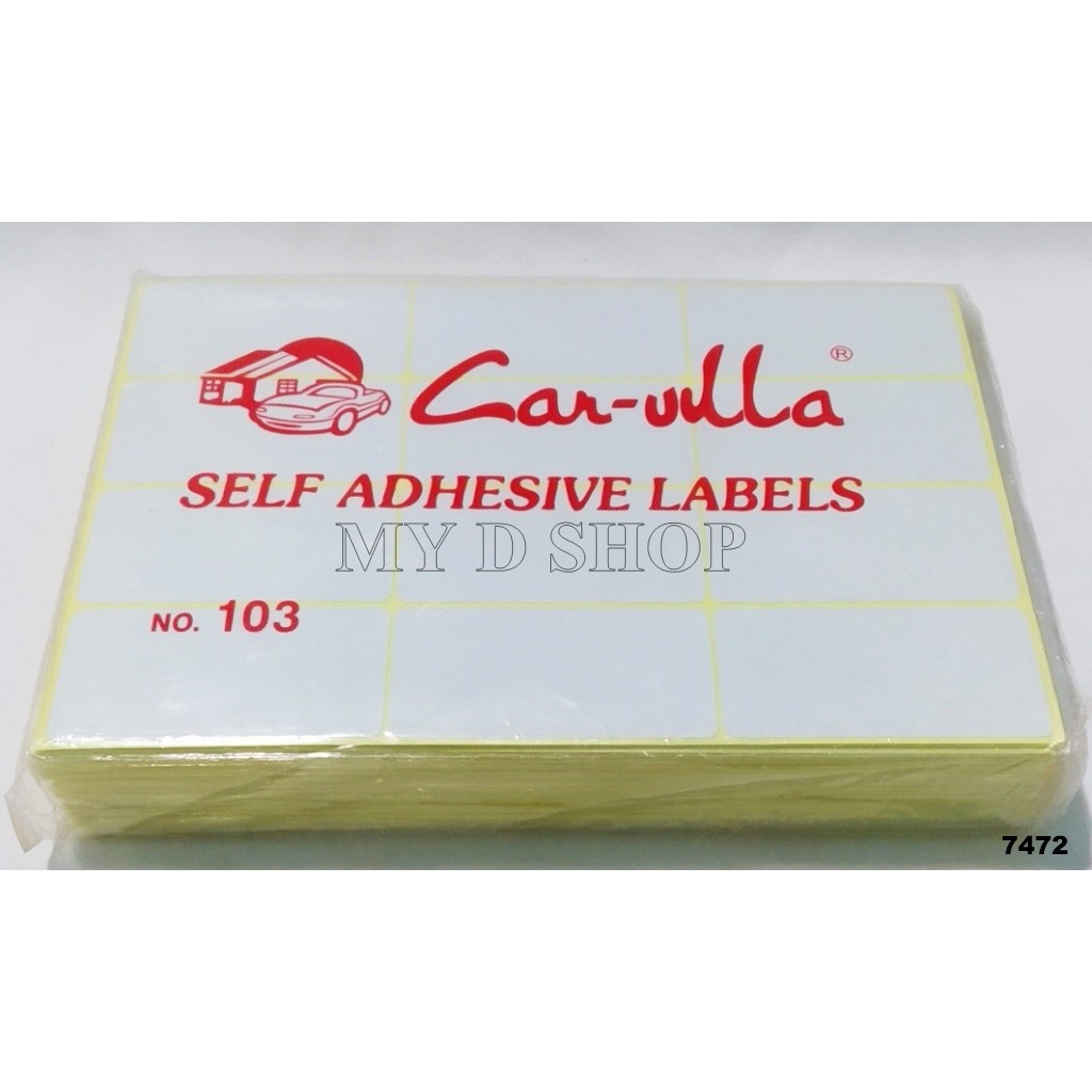 Jual Kertas Label Stiker Label Harga Carvilla Polos 103 Shopee