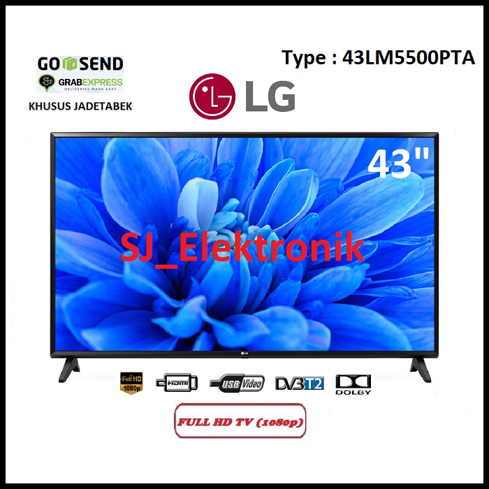 Jual LED TV LG 43 Inch 43LM5500PTA / 43LM5500 FullHD DVBT2 HDMI