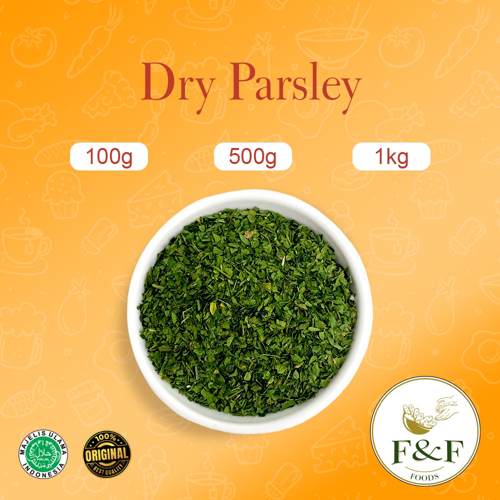 Jual Dry Parsley / Daun Parsley Kering / Daun Parsley Kering Tabur