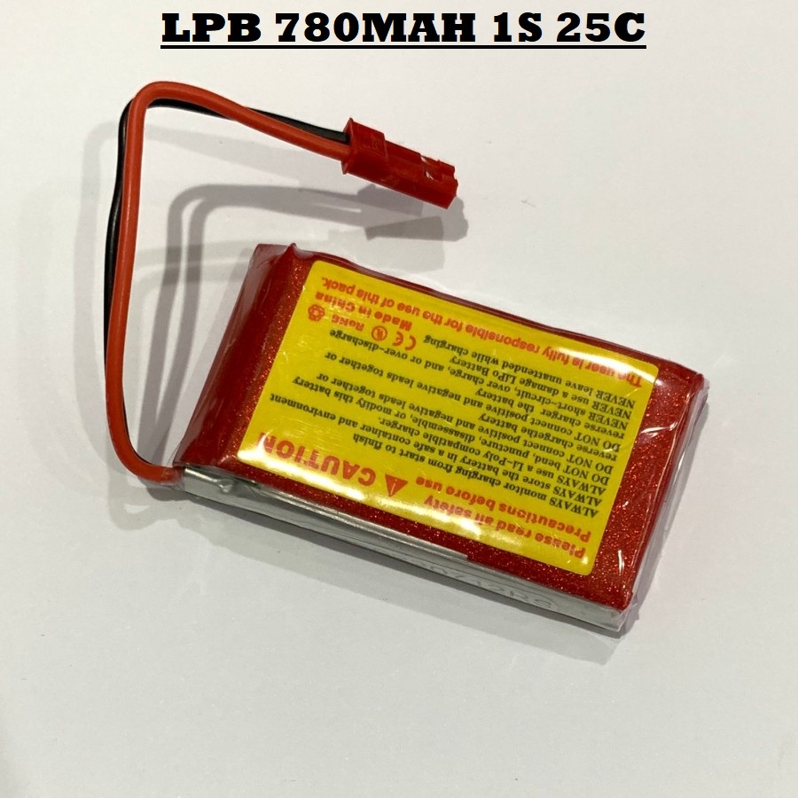 Jual Baterai LPB 780mah 1S 3.7V 25C Battery Batre Lipo For RC | Shopee ...