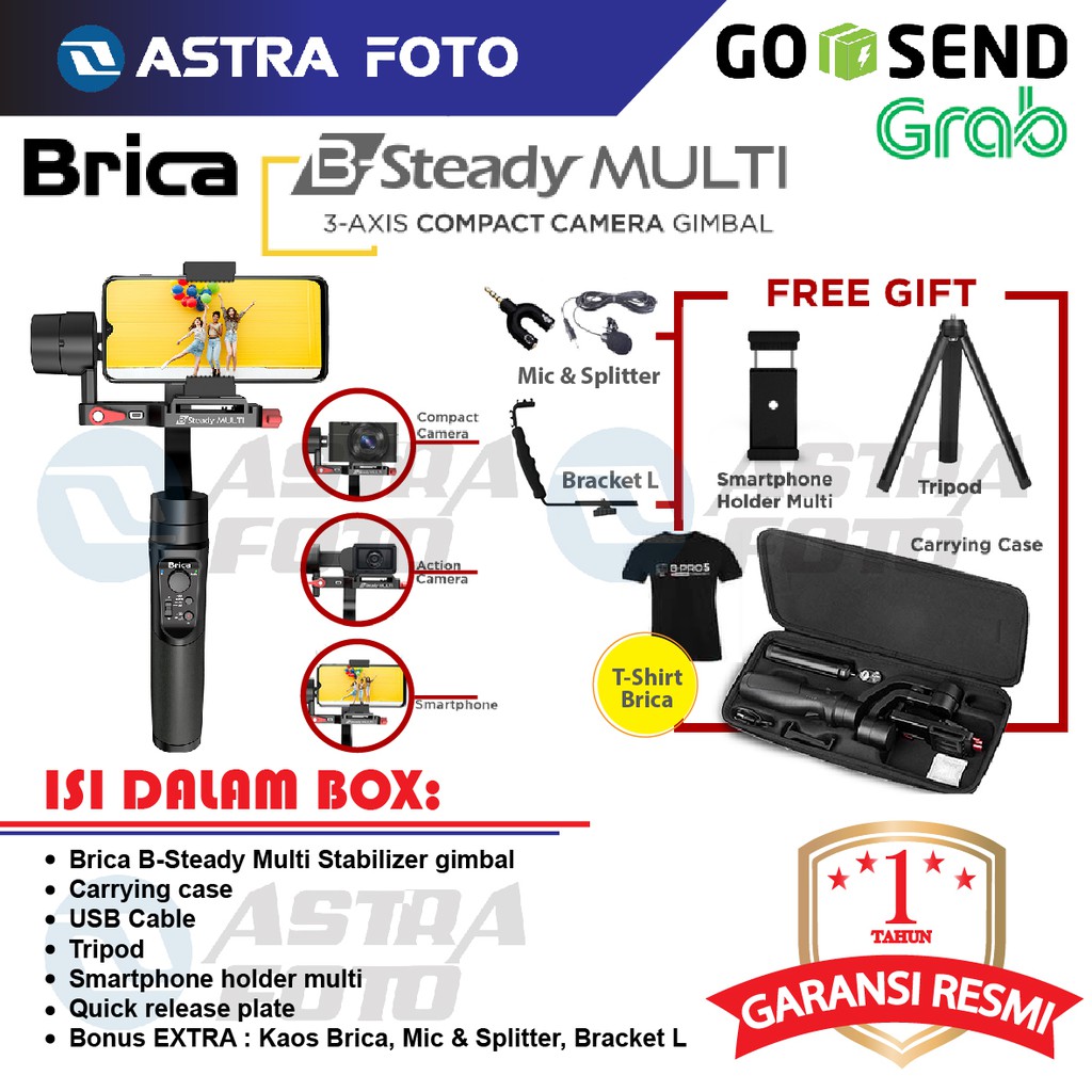 Jual BRICA B-STEADY MULTI - BSTEADY STABILIZER GIMBAL KAMERA - HP ...