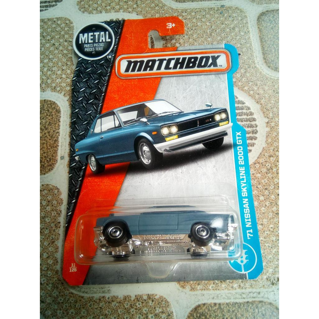 Jual Matchbox 71 Nissan Skyline 2000 Gtx Grey Shopee Indonesia