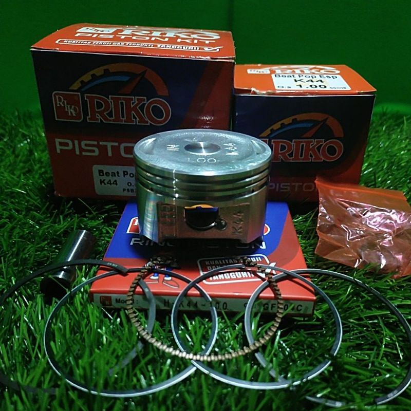 Jual piston kit Riko buat motor Honda beat pop k44 esp dari ukuran OS