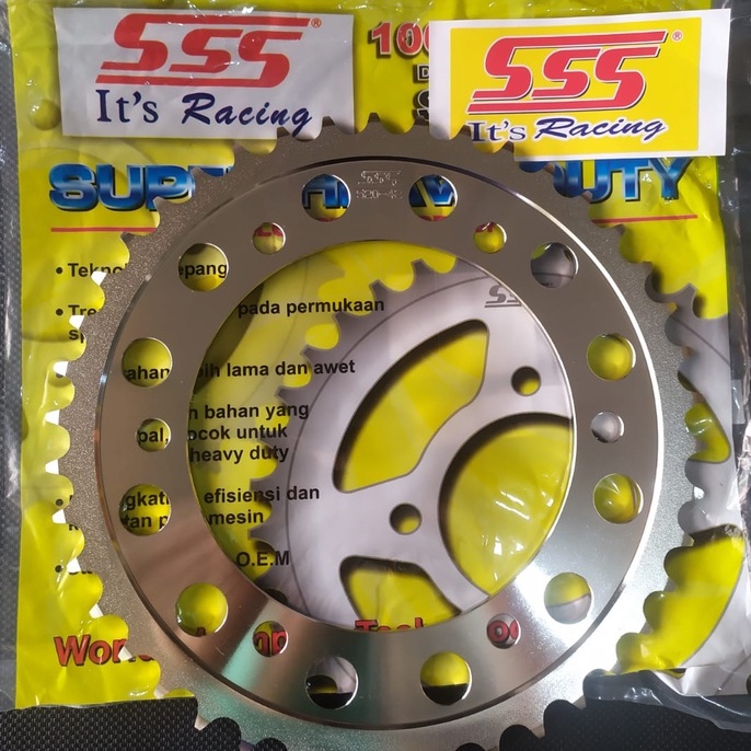 Jual SSS Racing Gear Belakang 520 CBR 250 RR CBR250RR 41T 42T 43T 44T ...