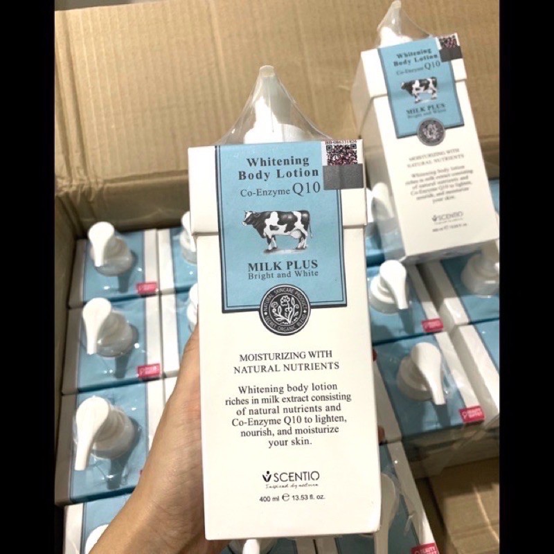 Jual Scentio Whitening Body Lotion Co Enzyme Q10 400ml Shopee Indonesia