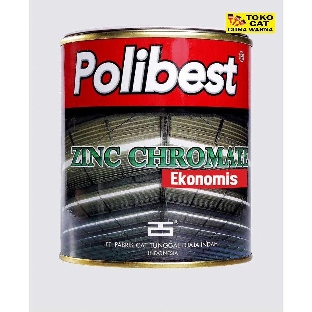 Jual Cat Kayu Besi Polibest Zinc Chromate 1 Liter Shopee Indonesia