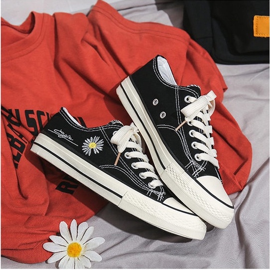 Jual Sepatu Sneakers Wanita Canvas Basic Simpel Korean Style