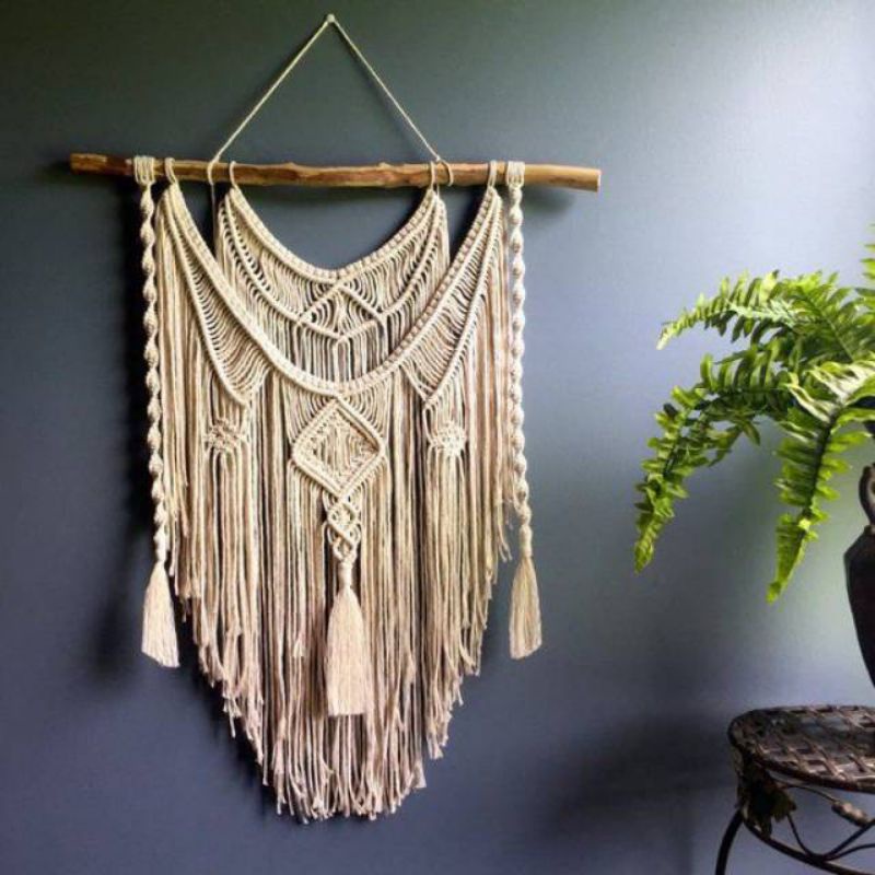 Jual macrame wall hangging / Walldeco / wall decor aesthetic / pajangan ...