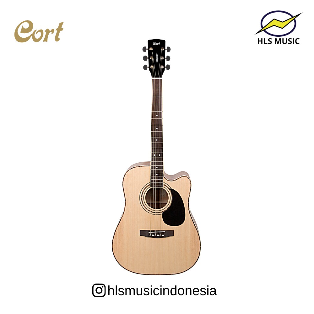 Jual CORT AD880CE-NAT ACOUSTIC ELECTRIC GUITAR WITH CASE | Shopee Indonesia