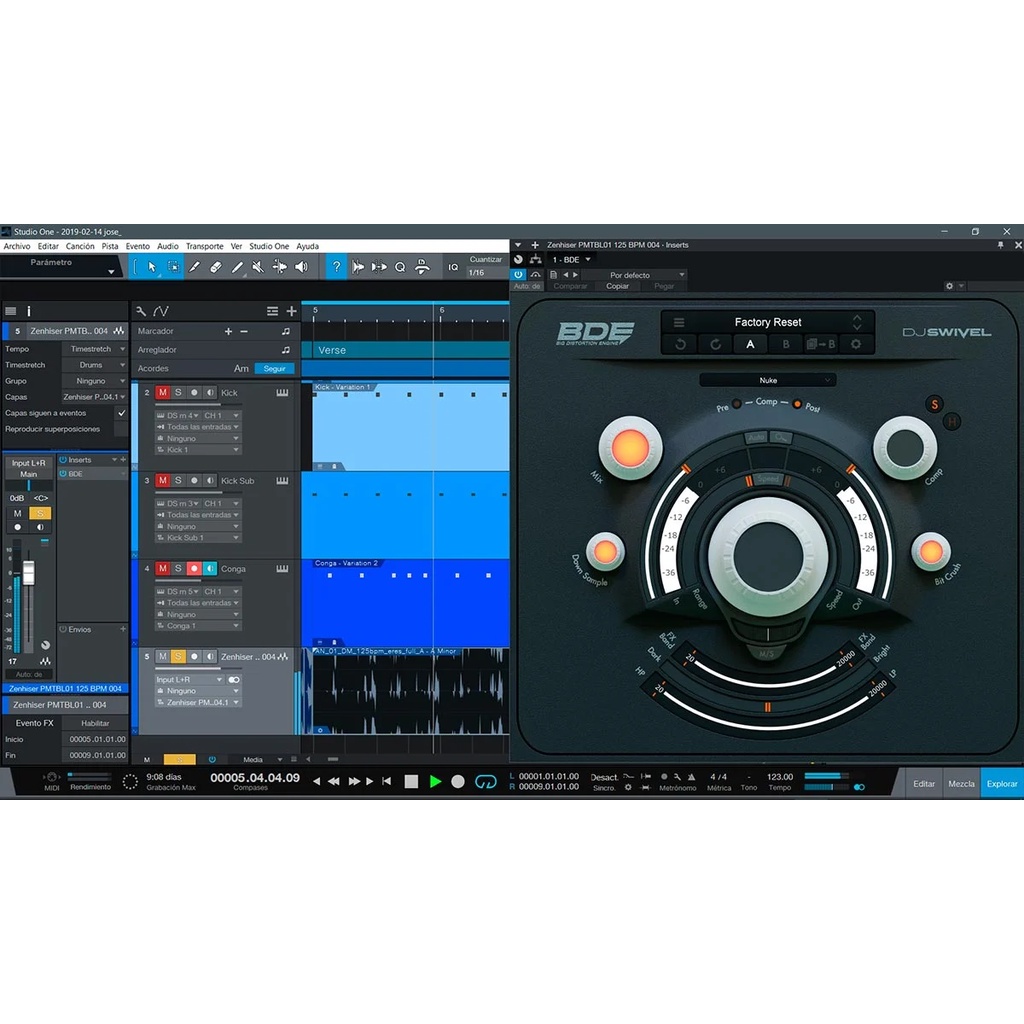 Jual DJ Swivel BDE v1 VST Plugin earth-shattering distortion plugin ...