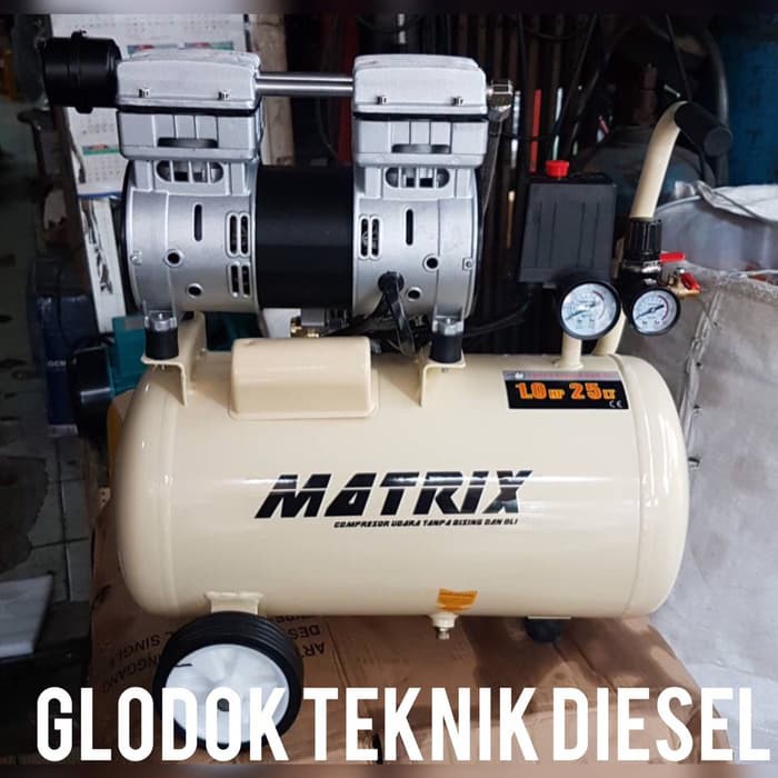 Jual Kompresor Oilless 1 HP MATRIX OIL FREE COMPRESSOR OFS750-25 OIL ...