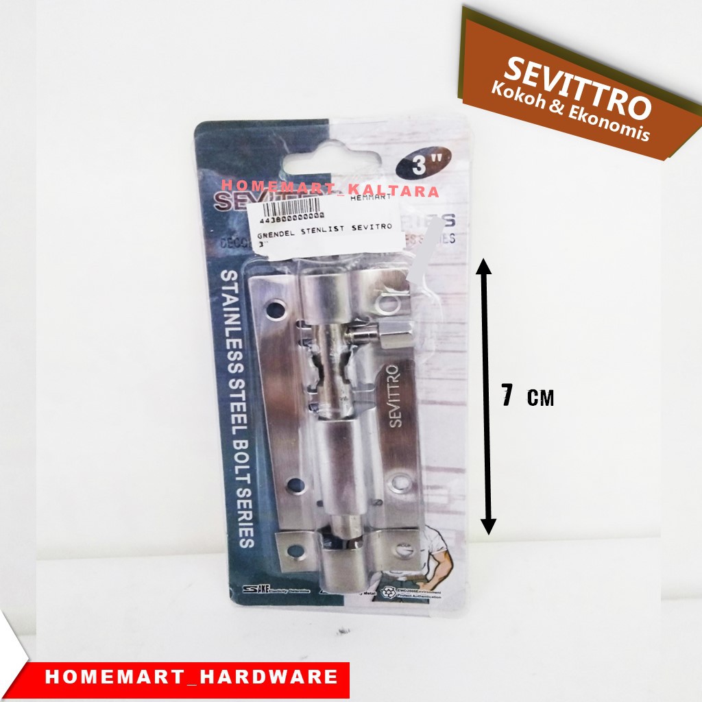 Jual Sevitro Stainless Grendel 3 Inchi Pintu Jendela | SEVITRO GRENDEL ...