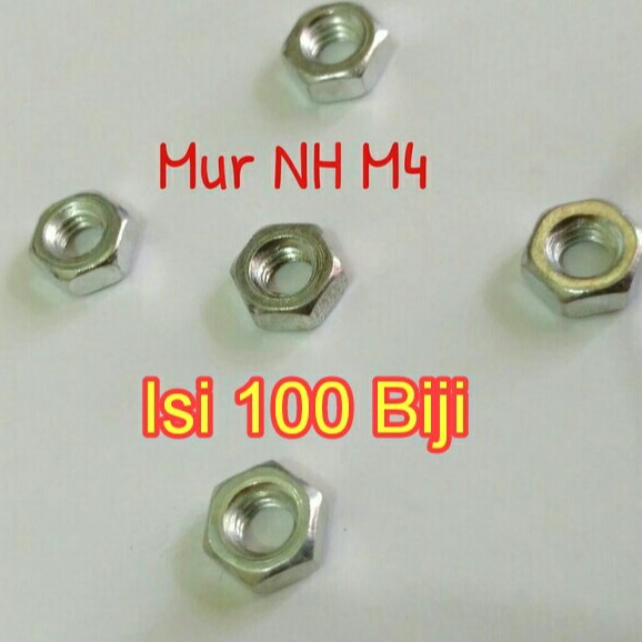 Jual Mur m4 100 biji Hex | Shopee Indonesia