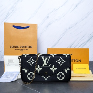 LV Pochette Felice Crafty Black, Barang Mewah, Tas & Dompet di