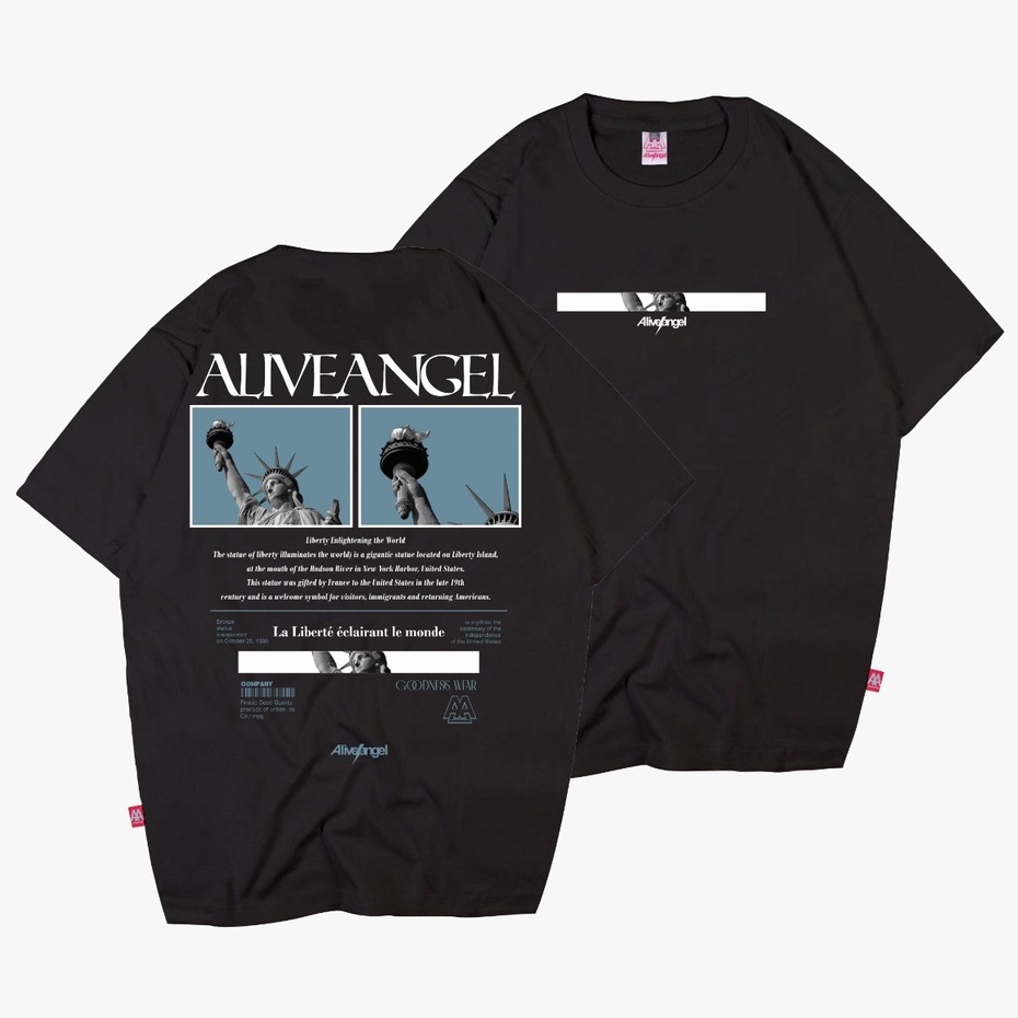 Jual KAOS STREETWEAR MITOLOGI YUNANI PATUNG LIBERTY ANGEL MALAIKAT