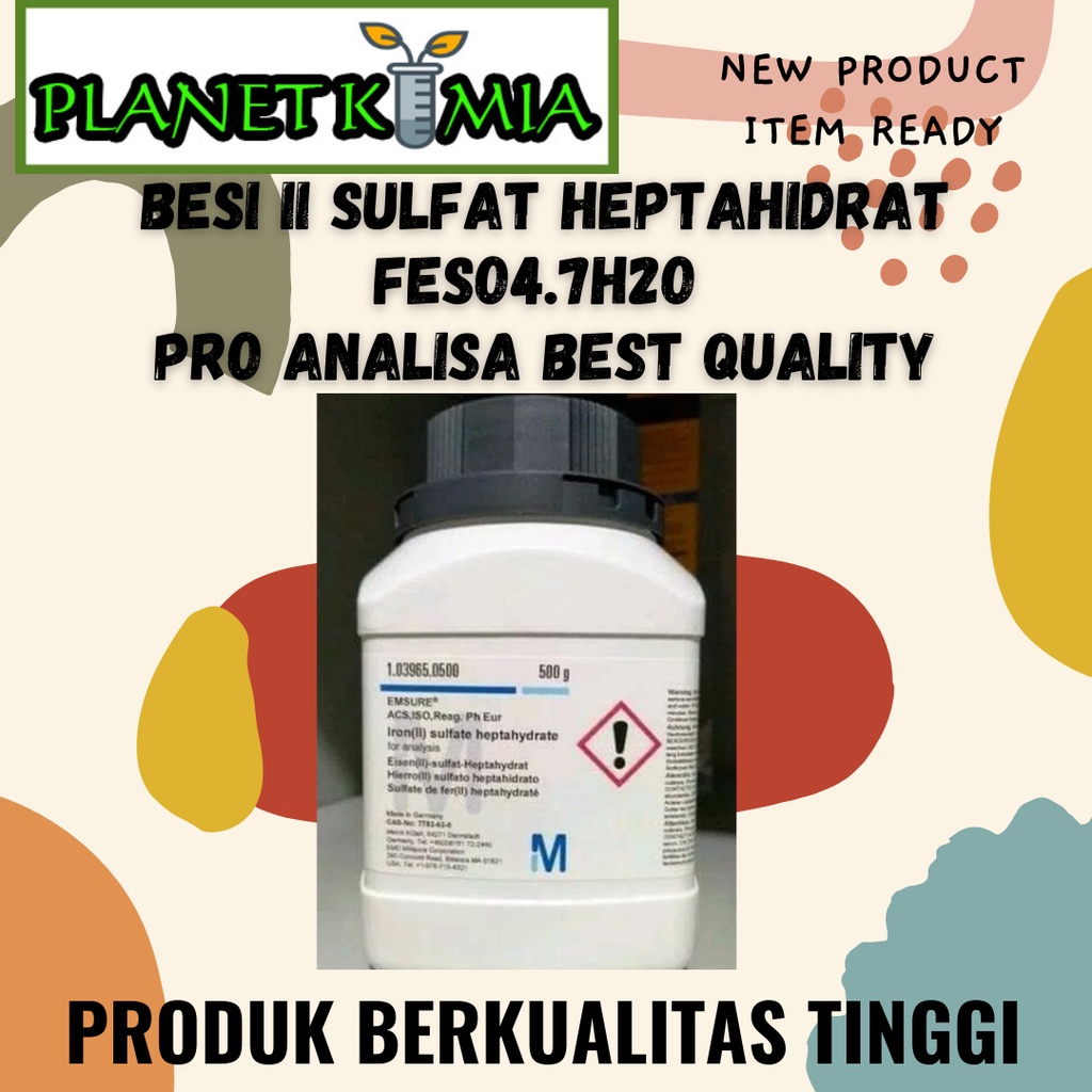 Jual Besi II Sulfat Heptahidrat / Besi II Sulfate Heptahydrate / FeSO4 ...