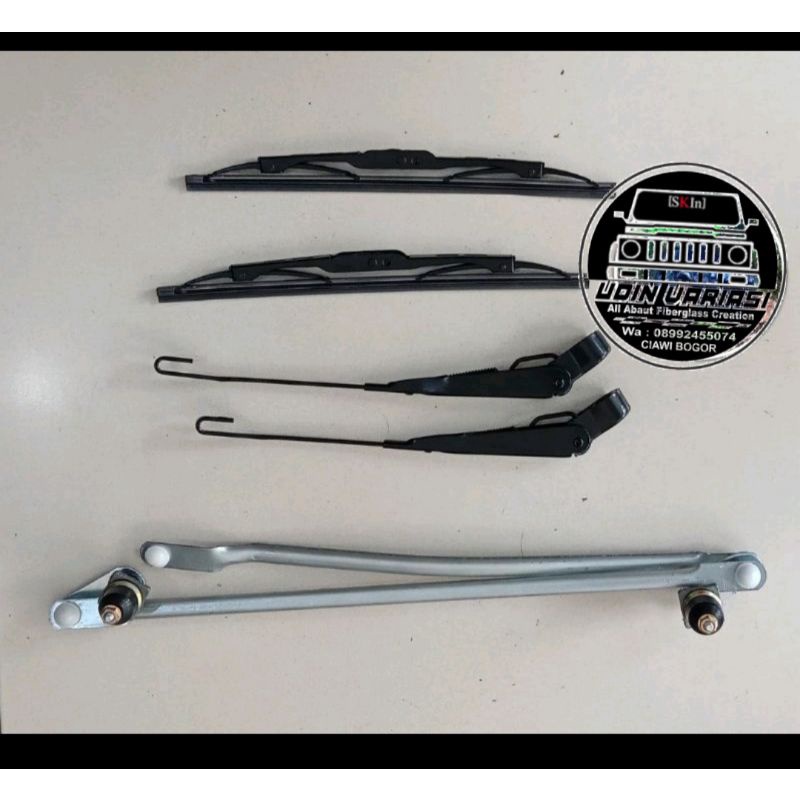 Jual WIPER KATANA SET MODEL BAUD JIMNY JB31 TANGKAI LINK KARET WIPER
