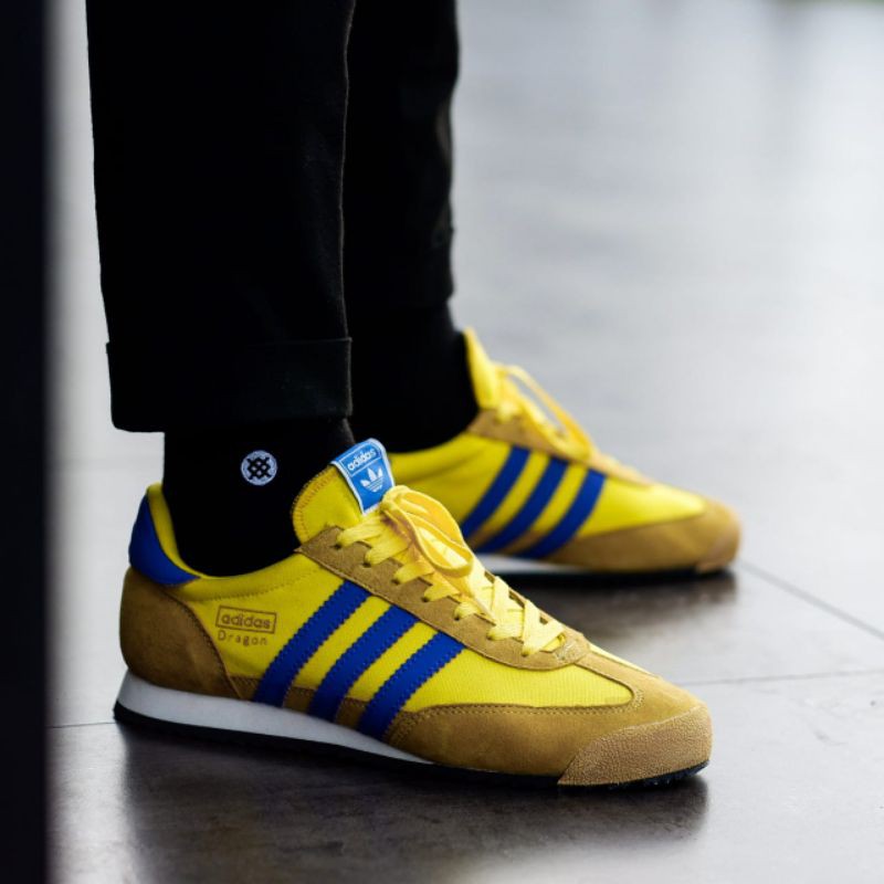 Adidas dragon yellow hot sale blue