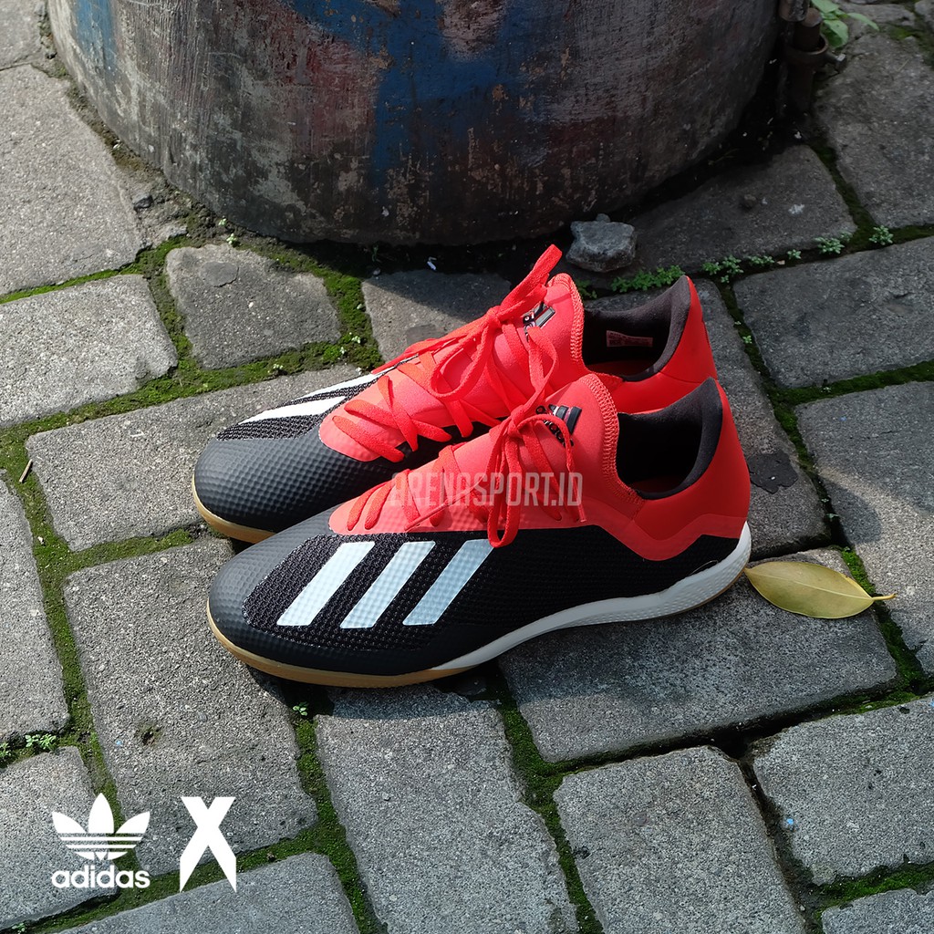 Jual Sepatu Futsal Adidas X Tango 18.3 IN Black Red BB9391 Original Shopee Indonesia