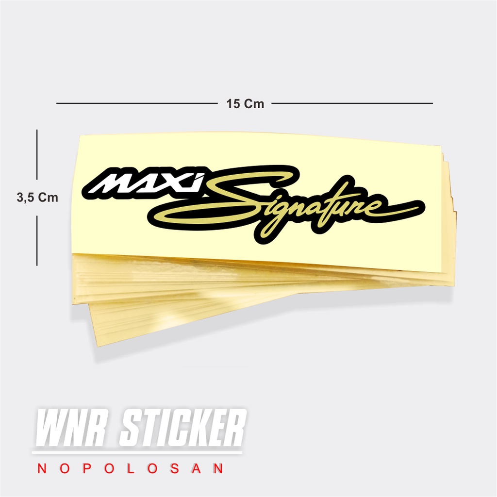 Jual Sticker cutting maxi signature 2 lapis murah awet | Shopee Indonesia