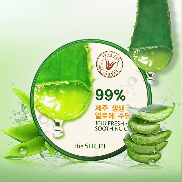 Jual The Saem Jeju Fresh Aloe Soothing Gel | Shopee Indonesia
