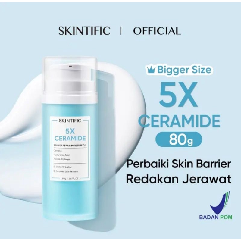 Jual Skintific 5x Ceramide Barrier Moisture Gel Big Size 80gmoisturizer Skintific 80g Shopee 5426