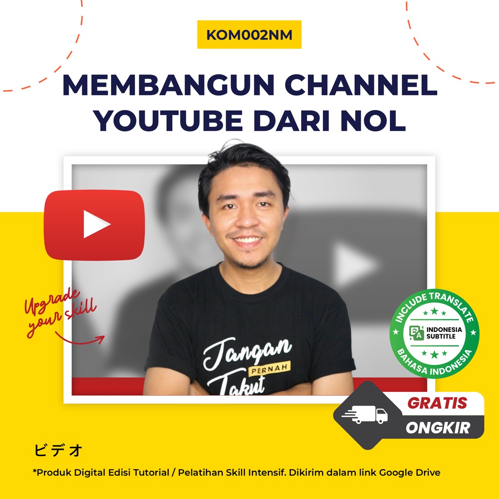 Jual Ecourse Kelas Youtube Rio Purba Membangun Channel Youtube Dari Nol ...