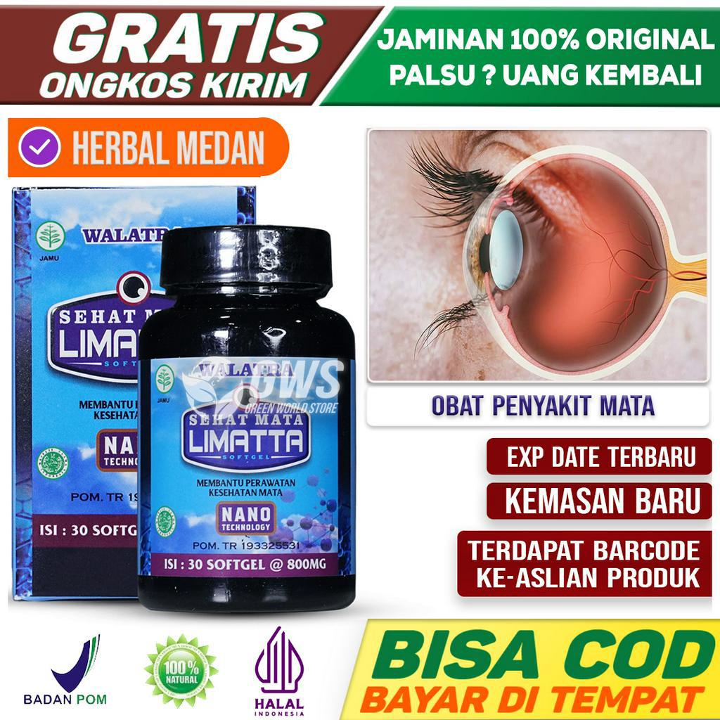 Jual Limatta Softgel Obat Vitamin Terapi Tetes Mata Minus Plus Silinder Katarak Glukoma Merah 9266