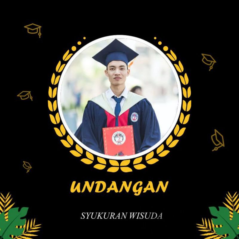 Jual Undangan Digital Video Wisuda Undangan Wisuda Undangan Simple Dan