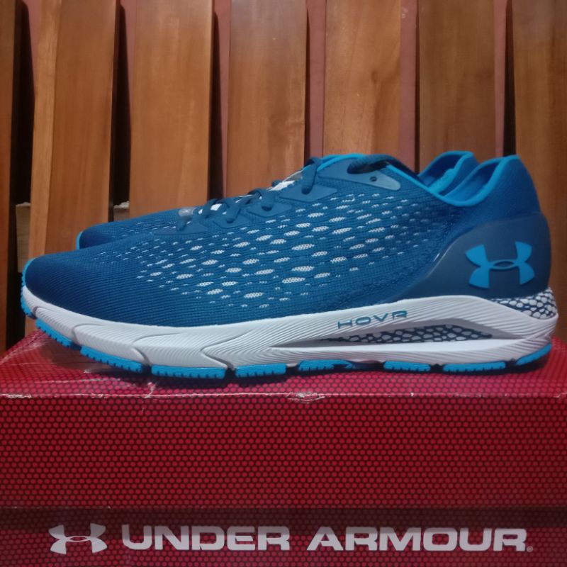 Jual Under Armour HOVR Sonic 3 Running - Blue | Shopee Indonesia