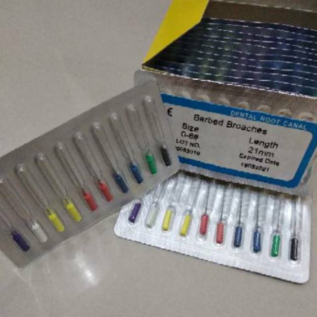 Jual Dental JARUM EXTIRPASI Jarum Ekstirpasi Barbed Broaches Assorted ...
