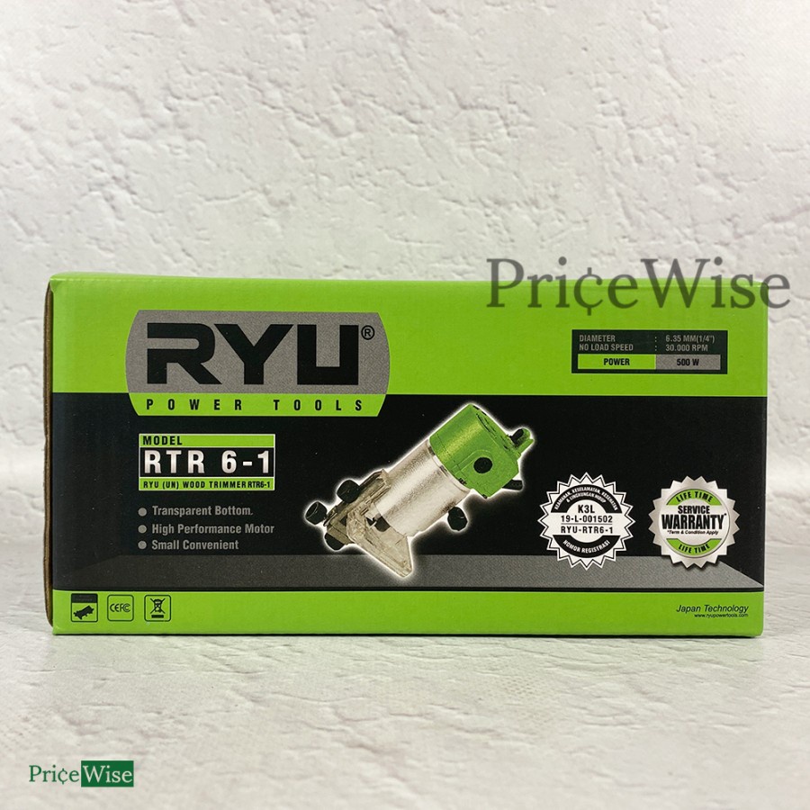 Jual Mesin Profil Kayu RTR6-1 Ryu / Trimmer Router RTR 6-1 / Wood ...