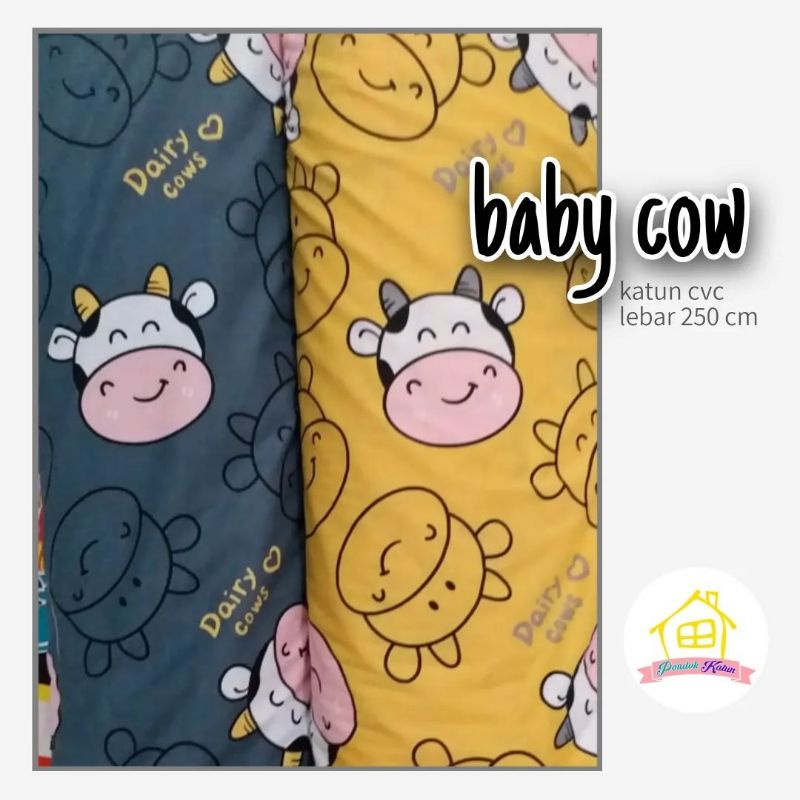 Jual KAIN KATUN CVC BABY COW | Shopee Indonesia