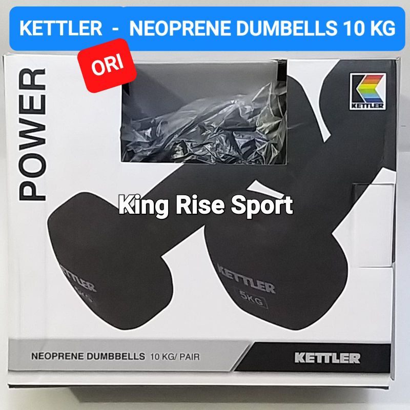 Jual KETTLER Neoprene Dumble 10 Kg/Pair ( 2 Bj X @ 5 Kg ) - ORI ...