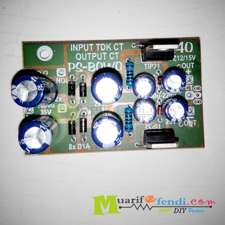 Jual KIT Stabilizer Tegangan Power Supply NON CT Menjadi CT IC reg 78