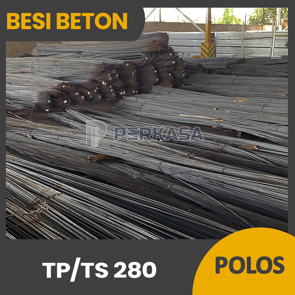 Jual Besi Beton Polos Merek PERKASA SNI TP / TS 280 8 Mm X 12 Meter ...