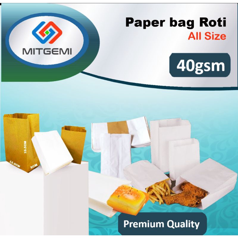 Jual paper bag - satchel bag - kantong kertas - paper bag roti, snack ...