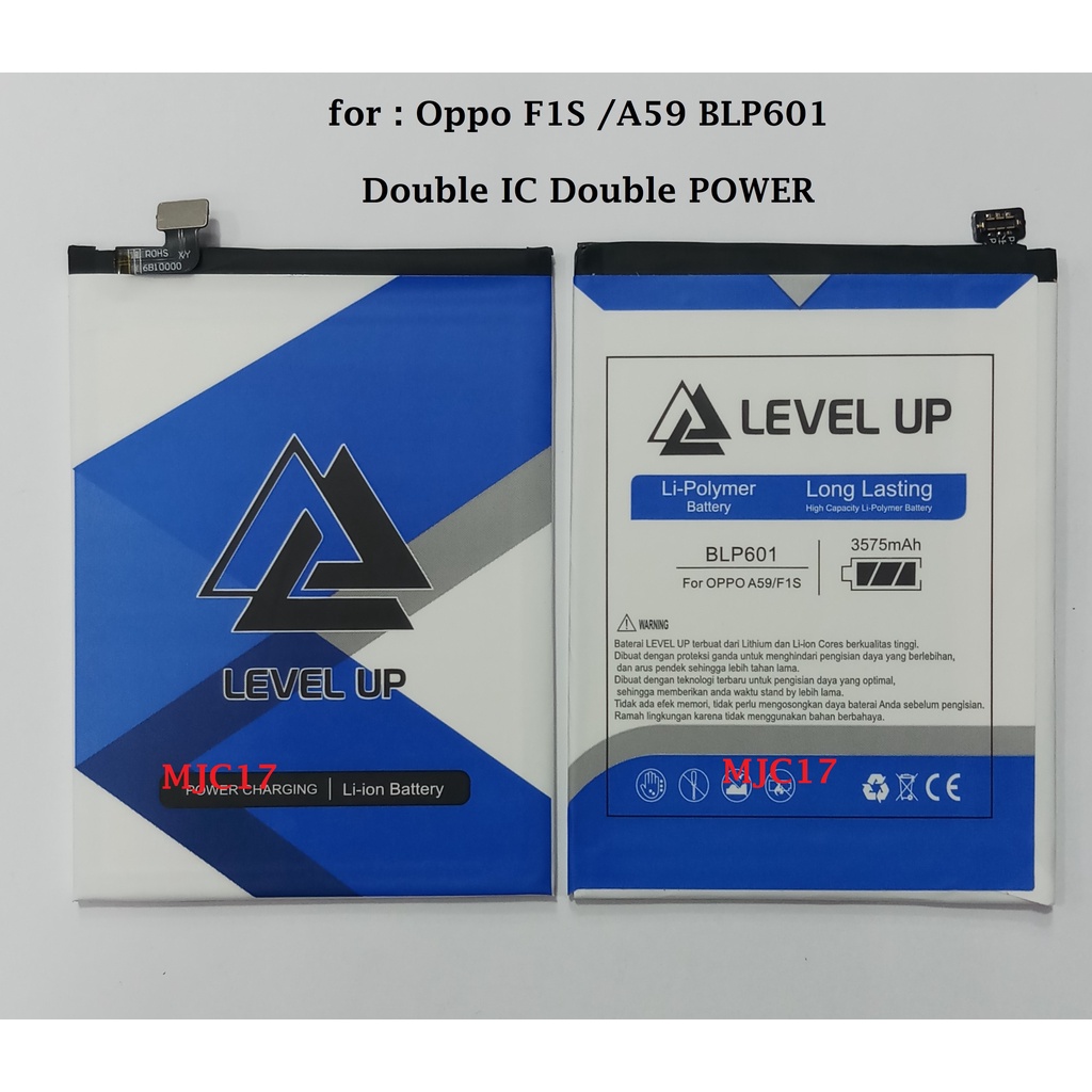 Jual Baterai Oppo F S Blp Level Up Double Ic Double Power Shopee